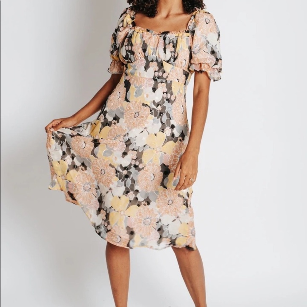 floral midi dress